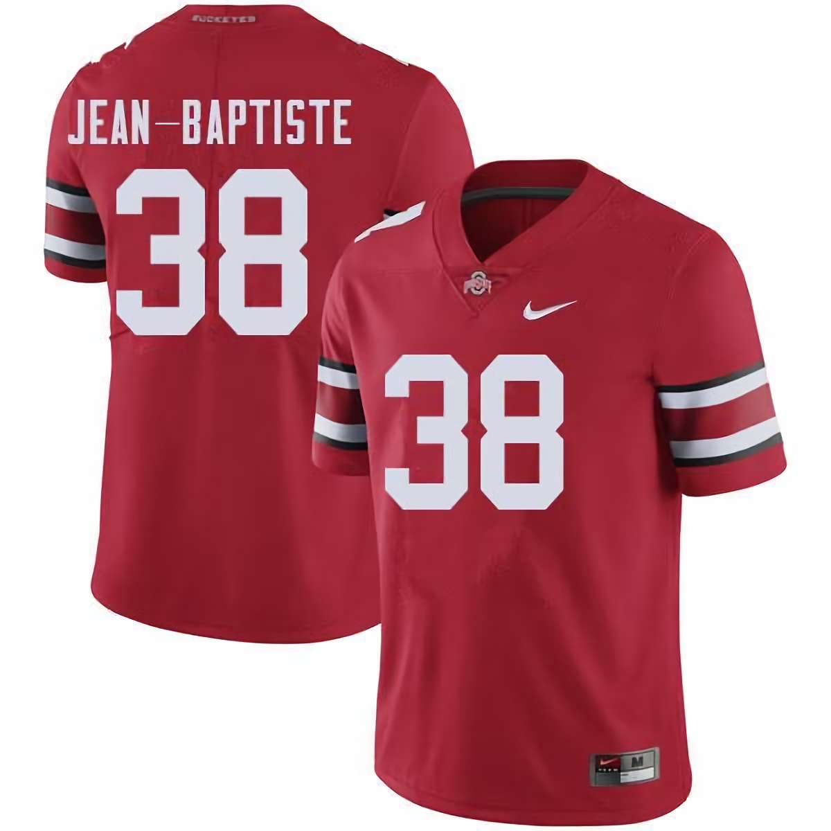 Javontae Jean-Baptiste Ohio State Buckeyes Men's NCAA #38 Nike Red College Stitched Football Jersey NMM5856YJ